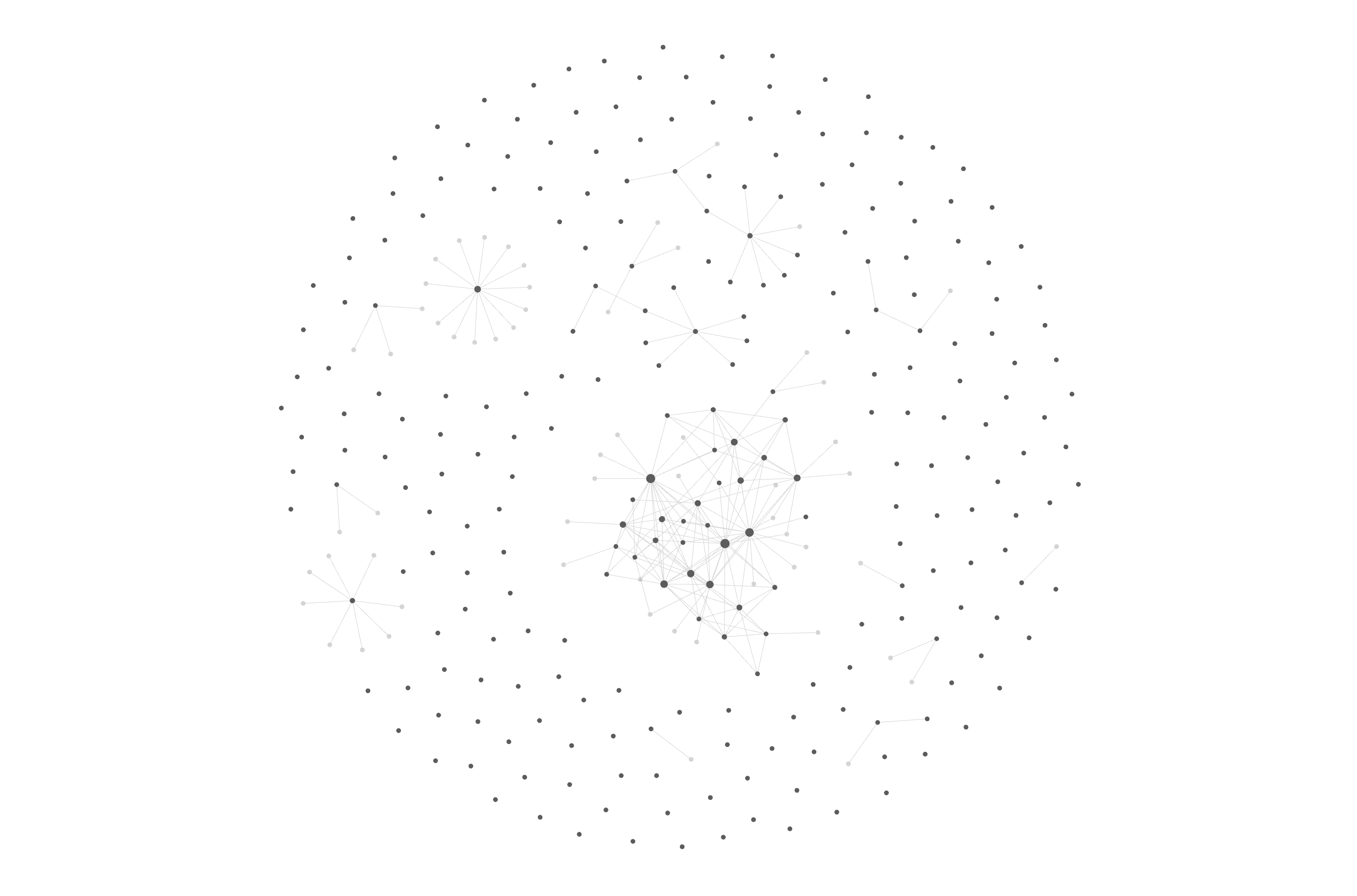 Le graphe de mon espace de travail Claude Code : chaque point est un fichier, chaque trait un lien